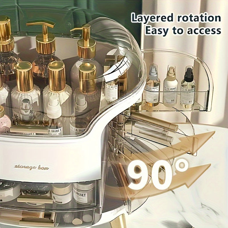 Teen Girls Gift Makeup Organizer, Skincare Organizer Jewelry Storage, Cosmetics Storage And Display Case, Make Up Holders And Organizers for Countertop, Bathroom Organizer, Perfume Organizer