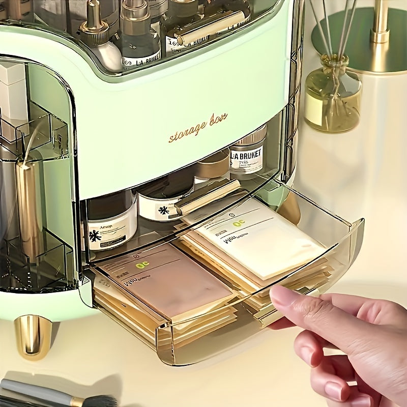 Teen Girls Gift Makeup Organizer, Skincare Organizer Jewelry Storage, Cosmetics Storage And Display Case, Make Up Holders And Organizers for Countertop, Bathroom Organizer, Perfume Organizer