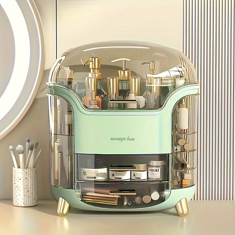 Teen Girls Gift Makeup Organizer, Skincare Organizer Jewelry Storage, Cosmetics Storage And Display Case, Make Up Holders And Organizers for Countertop, Bathroom Organizer, Perfume Organizer