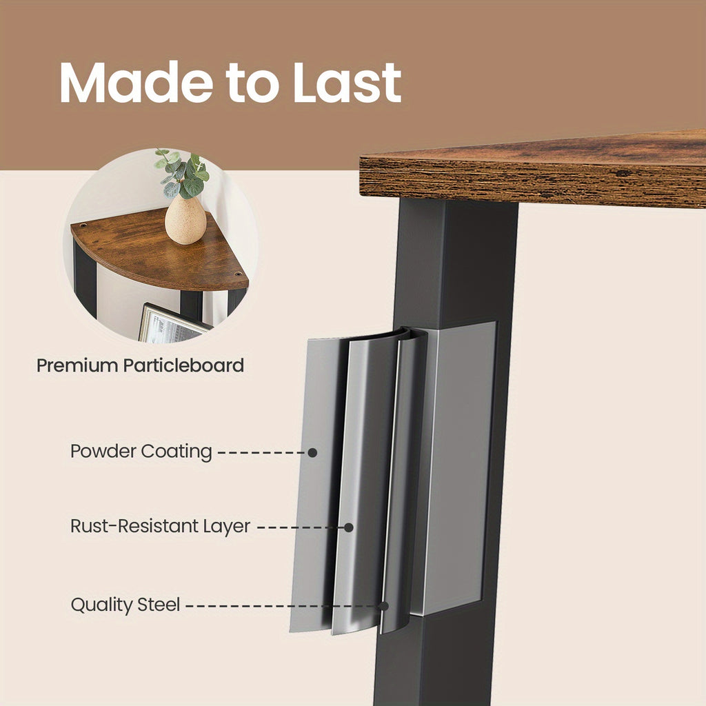 4-Tier Rustic Brown Bathroom Storage Organizer with Industrial Metal Frame, Water  Bath Caddy for Towels, Toiletries & Cosmetics